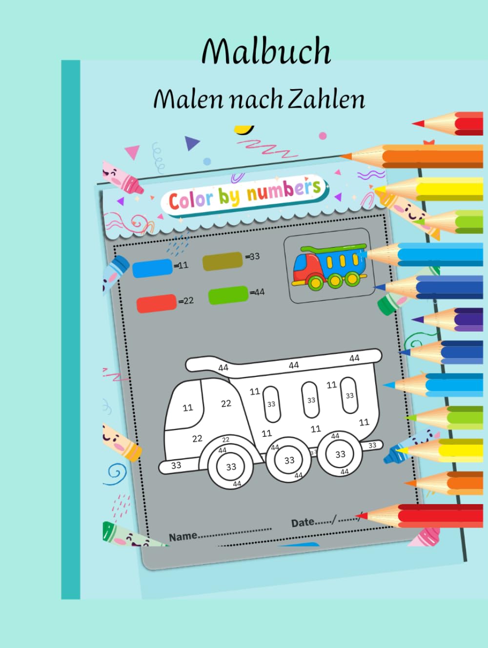 Malbuch: Malen nach Zahlen