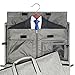 Modoker Convertible Garment Bag with Shoulder Strap, Carry on Garment Duffel Bag for Men Women - 2 in 1 Hanging Suitcase Suit Travel Bags (Grey)
