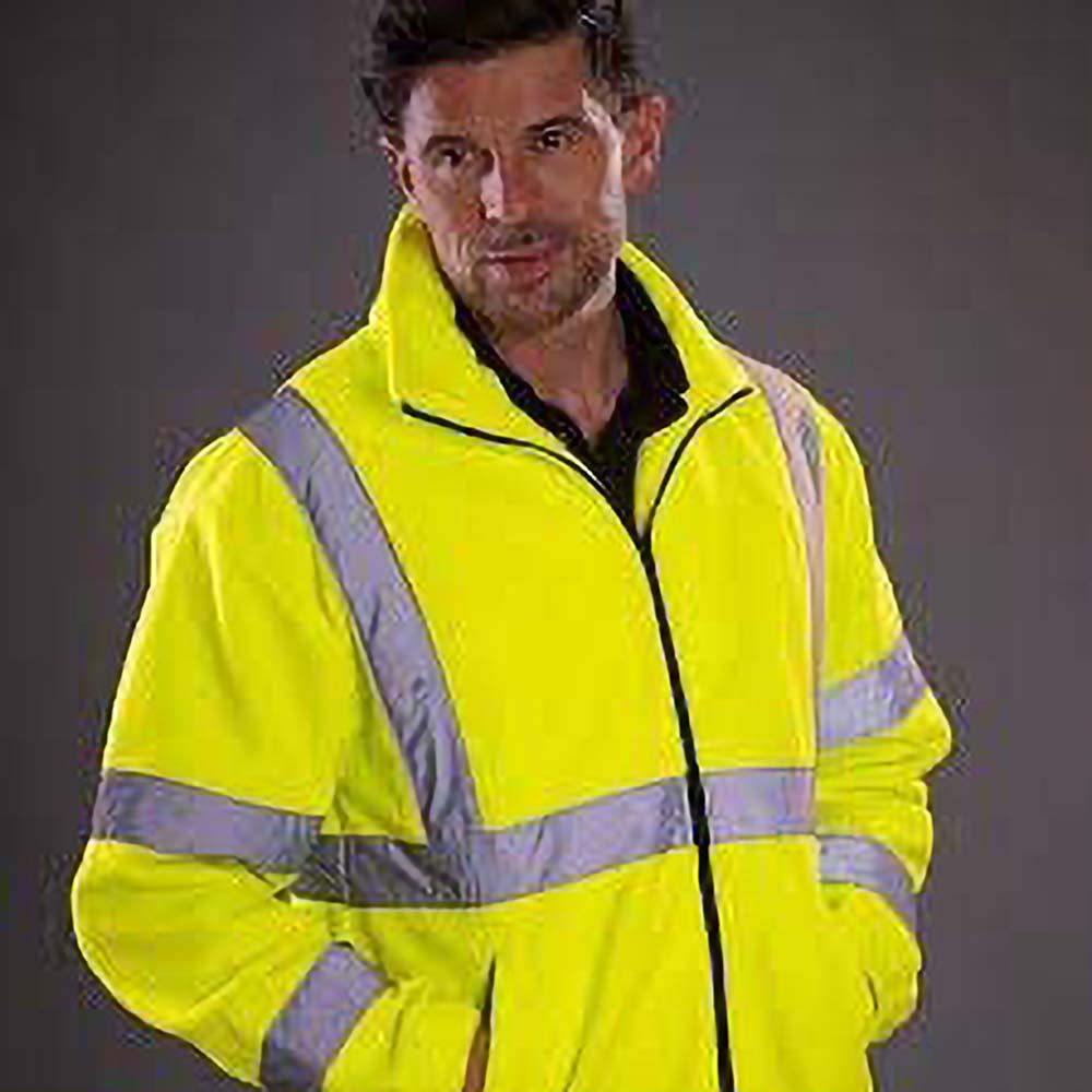 YOKO - Veste polaire haute visibilité - Homme (XL) (Orange)