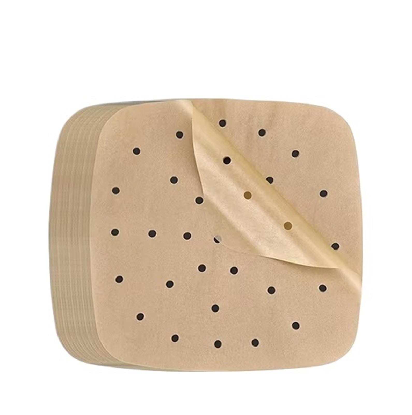 300 piezas de papel for freidora aire, 20-24 cm, cuadrado, perforado, pergamino, bandejas desechables for horno Para Horno(Perforated 23cm)