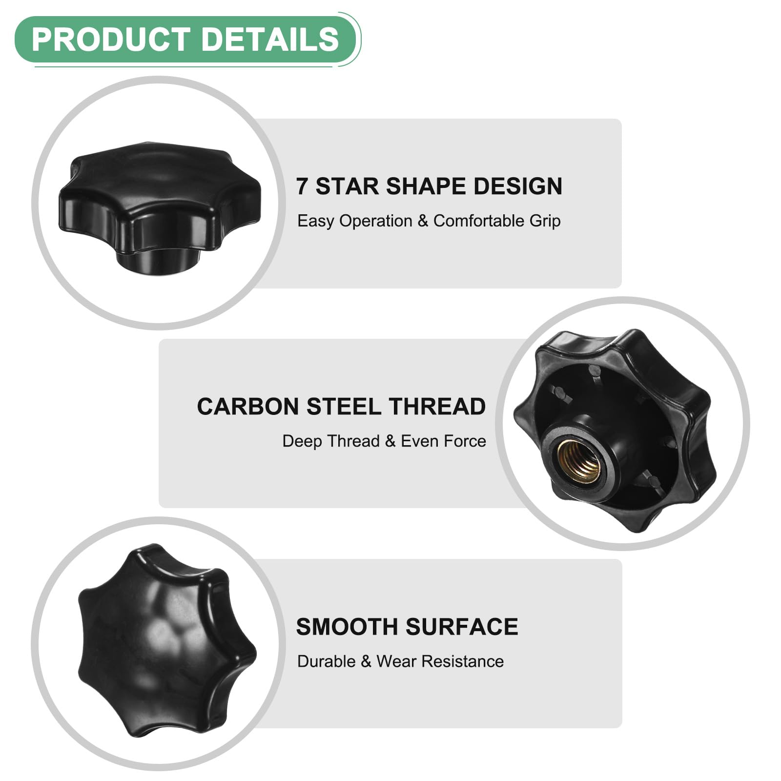 M METERXITY 6-Pack 7 Star Knobs - Image 2