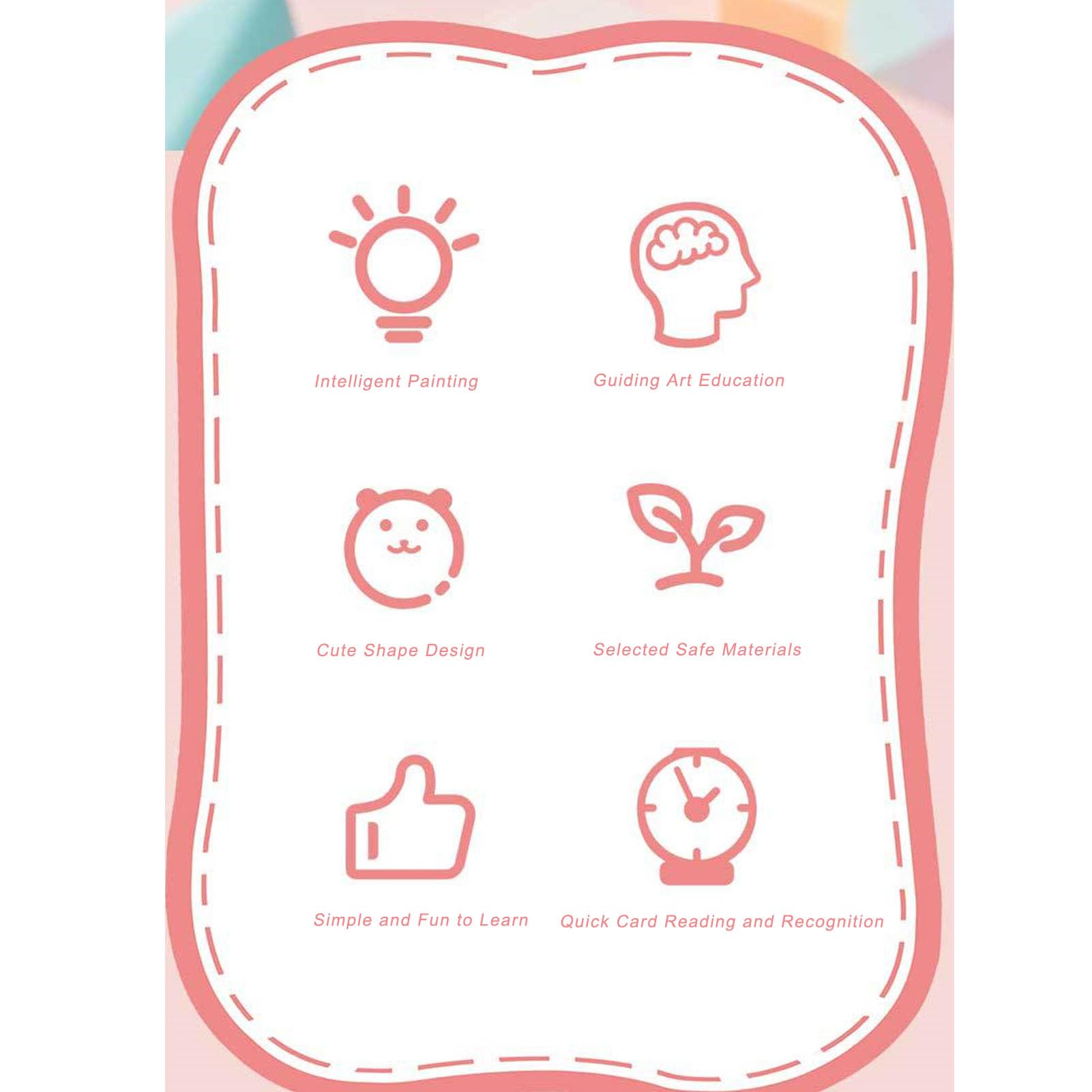 Robot de Dibujo Educativo Inteligente para niños 3-10 años, con cámara integrada, 100 Plantillas artísticas y Modo Interactivo Stem para desarrollar Creatividad