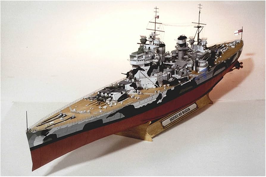 Amazon | 戦艦プリンス・オブ・ウェールズのDIY 3Dペーパーカード