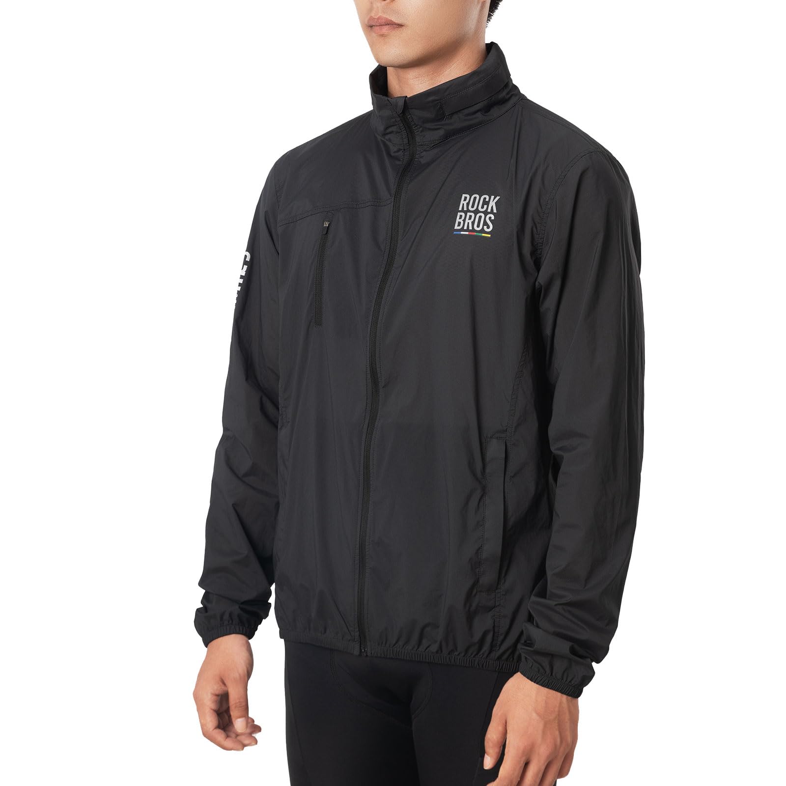ROCKBROS Road to Sky Veste de cyclisme pour homme et femme - Coupe-vent - Longue veste de cyclisme pour cyclisme, jogging, randonnée, vélo de course, VTT, coupe-vent et respirante