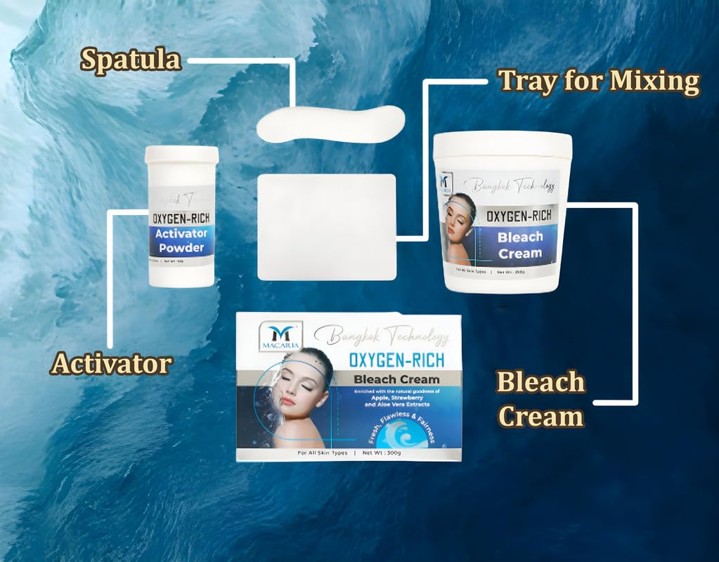 Face Oxygen Rich Bleach For Women Whitening Ammonia Free 300 Grams