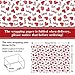 Whaline 90 Sheets Valentine's Day Tissue Paper Red Hearts Love Dots Gift Wrapping Paper Watercolor Sweet Love Decorative Art Paper for Wedding Anniversary Birthday DIY Crafts Gifts Decor Supplies