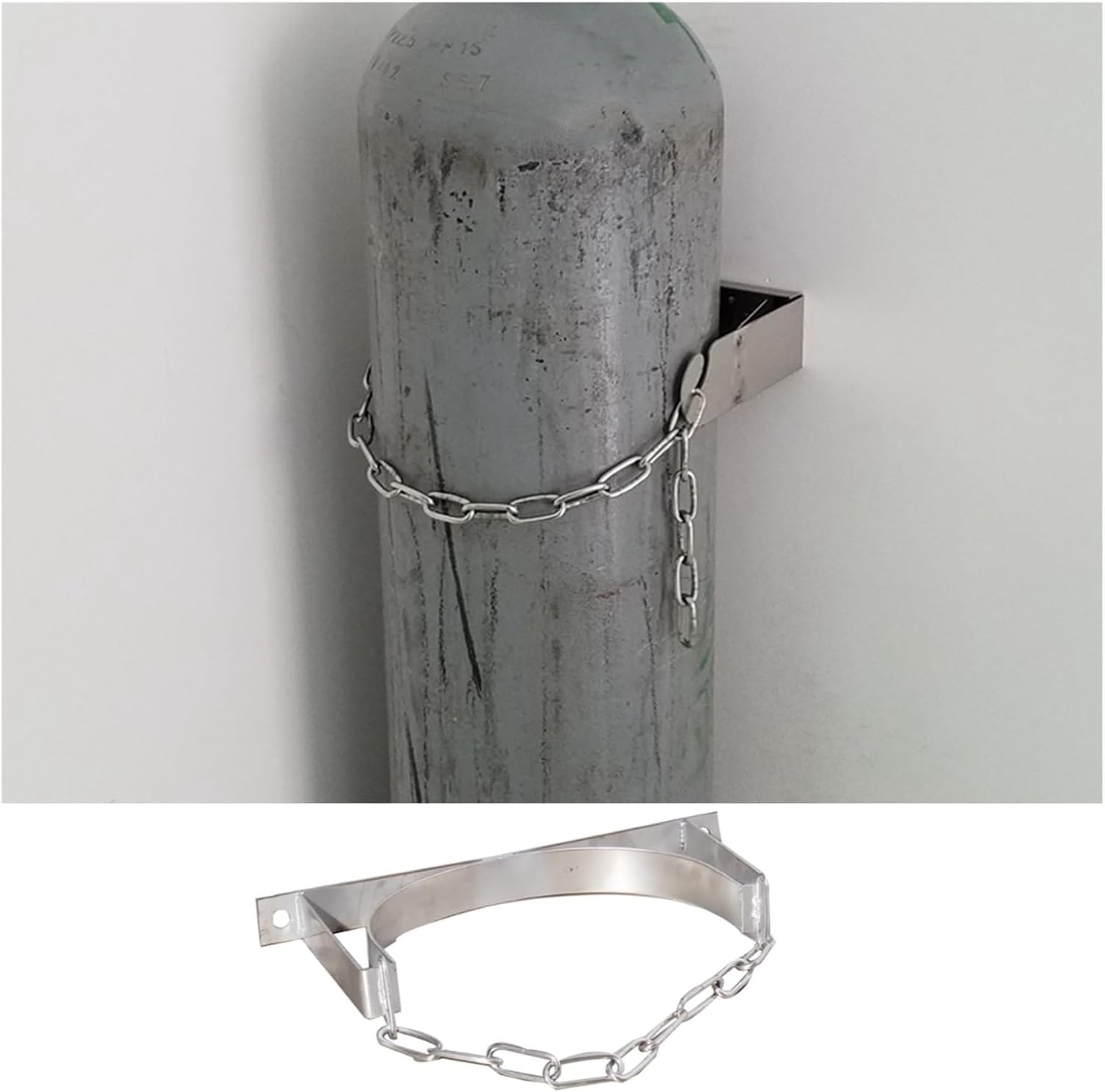 Gasflasche Wandhalter Liro 34.3 in (87cm) für OP-Raum oder Sanatorium Schwerlast Feste Gashalter Sicher und Design