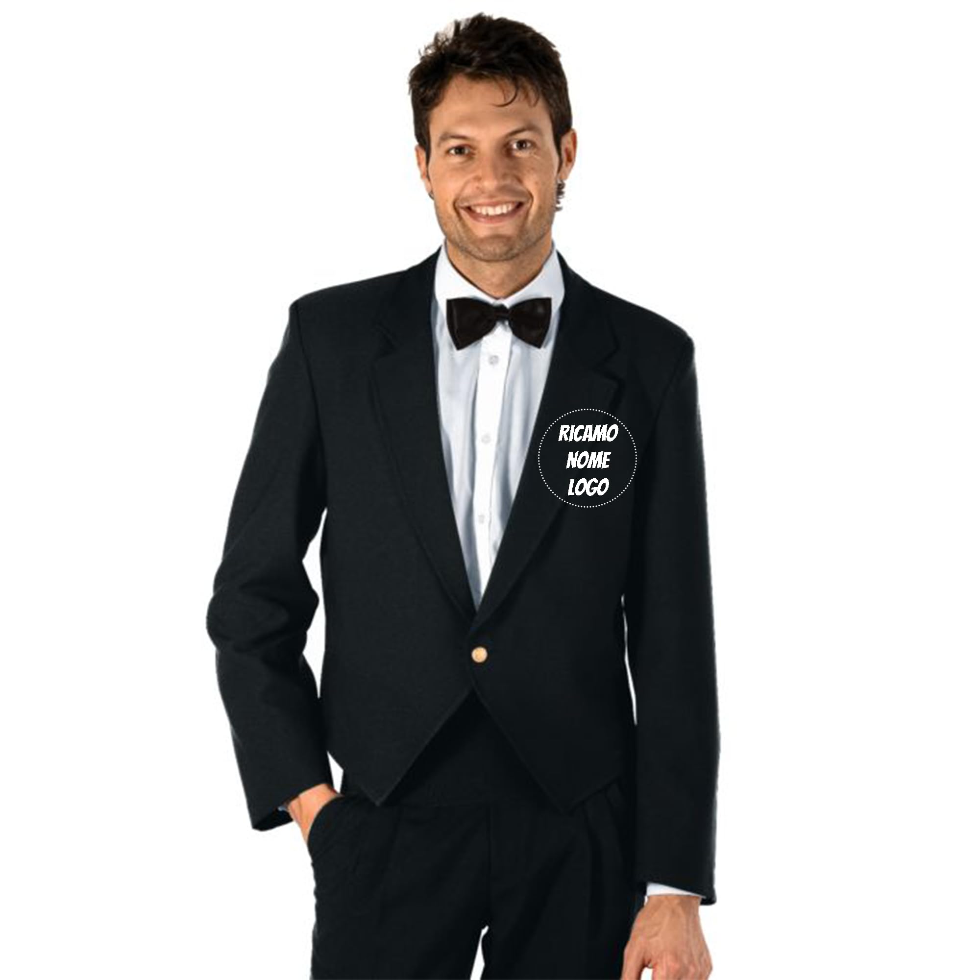 Giacca Spencer da Cameriere Nero Unisex Antimacchia