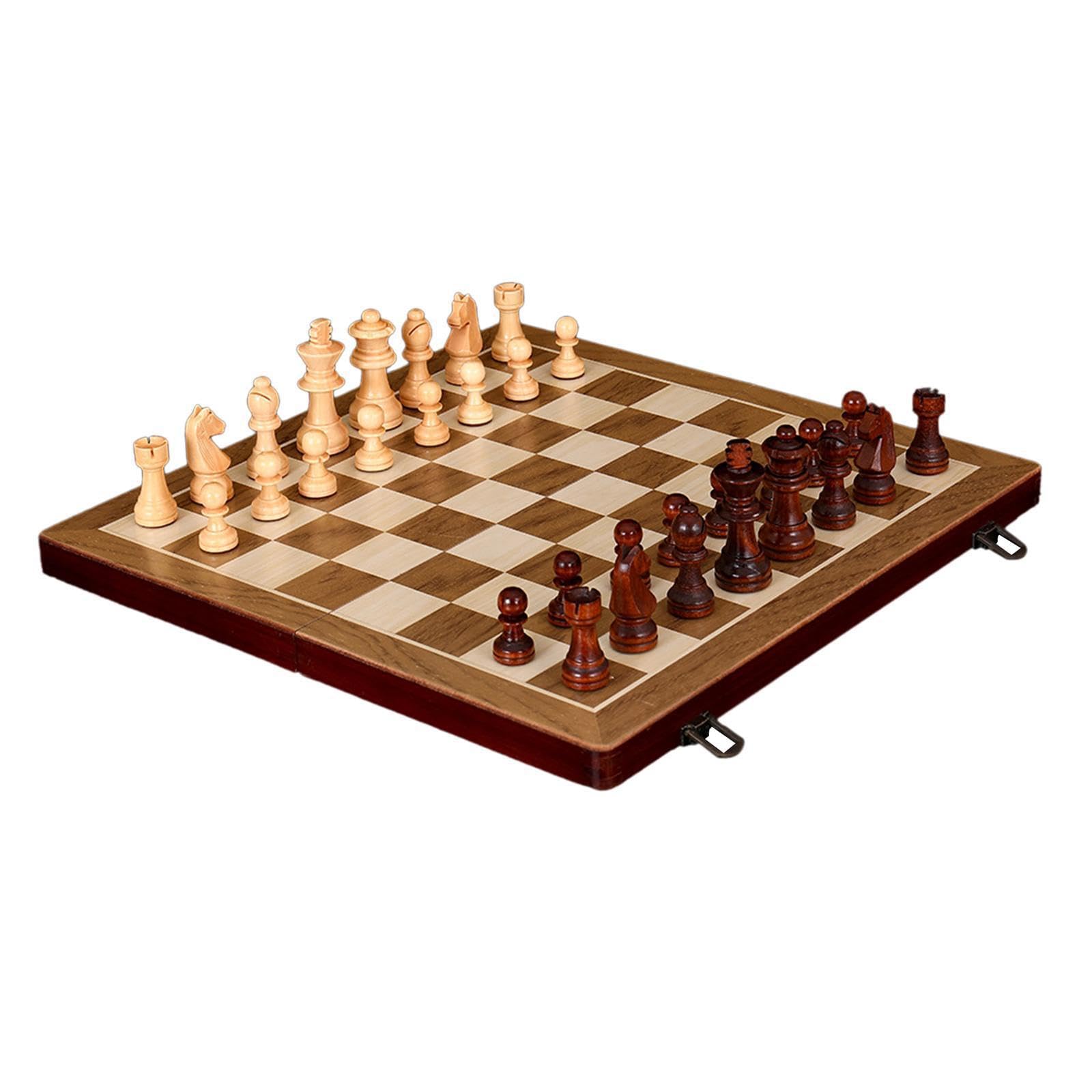 Jeu de société de Dames d'échecs, Ensemble Complet Inclus pour débutants et Joueurs expérimentés, pièces de stratégie engageantes, Jeux de