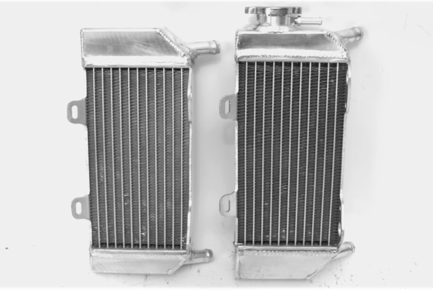 Compatible With Radiator Honda CRF250R & CRF250X (Left+Right) Aluminum 2004-2009, silver