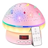 MINGKIDS Toys for 3-8 Year Old Girls Boys,Star Night Light Projector with Hard Projection Cover, Timer&Rotation,2-9 Year Olds Kids Chritsmas Birthday Gifts for 4 5 6 Year Old,Girls Room Decor