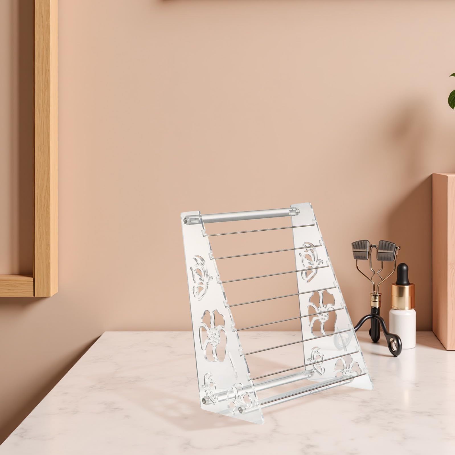 TOYANDONA Organizer da Esposizione Gioielli in Acrilico Trasparente Supporto Multiuso per Catenine Collane e Perle Stand Compatto per Creatori e Rivenditori