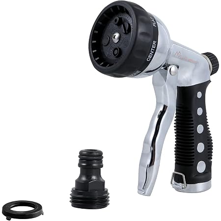 Garden Hose Spray Gun - 10 Multi Patterns Hose Pipe Spray Gun ,Anti