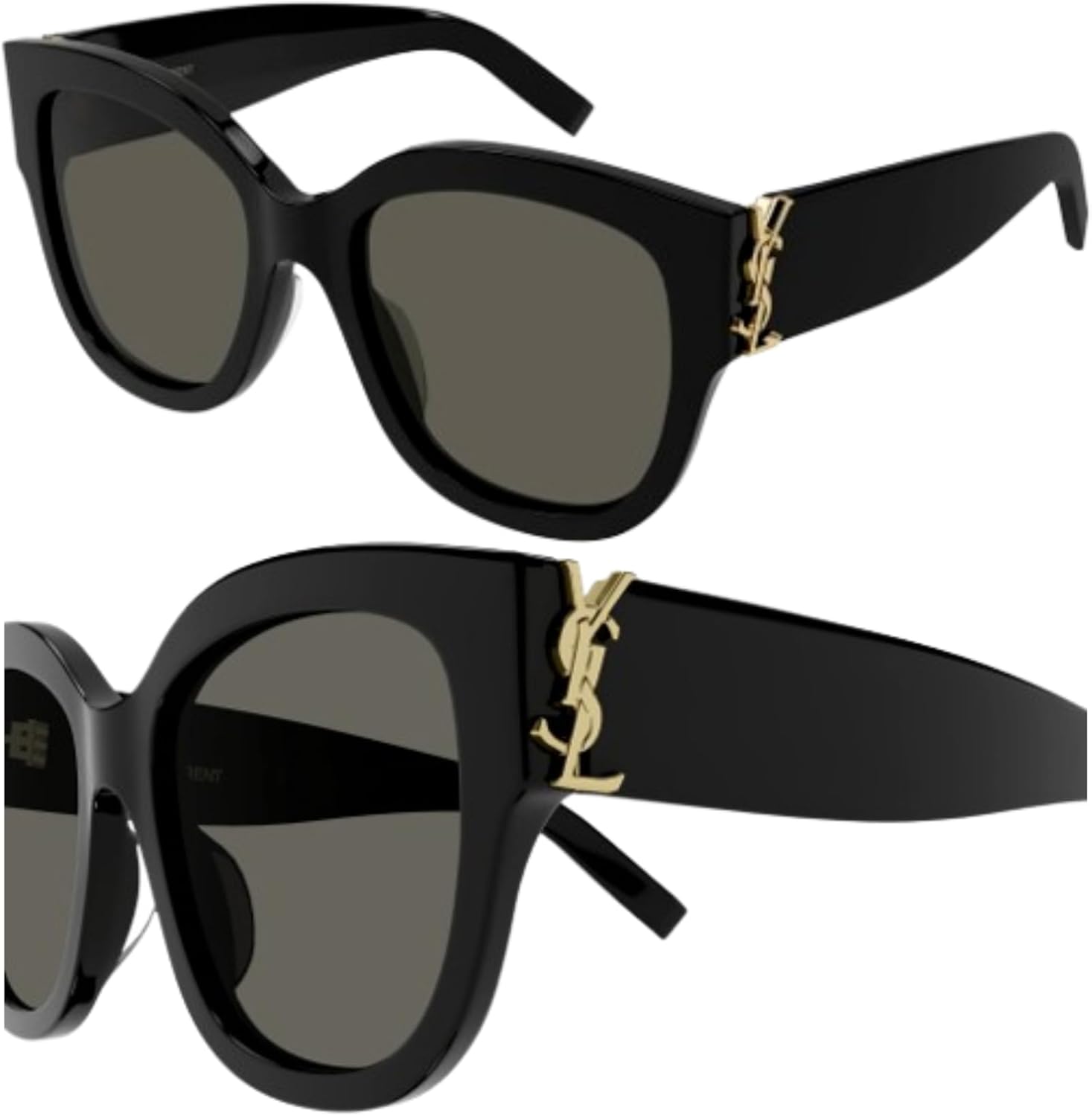 SAINT LAURENT SL M95/F Square shape Sunglasses + Bundle with eSHADES Luxury Eyewear Kit - Image 2