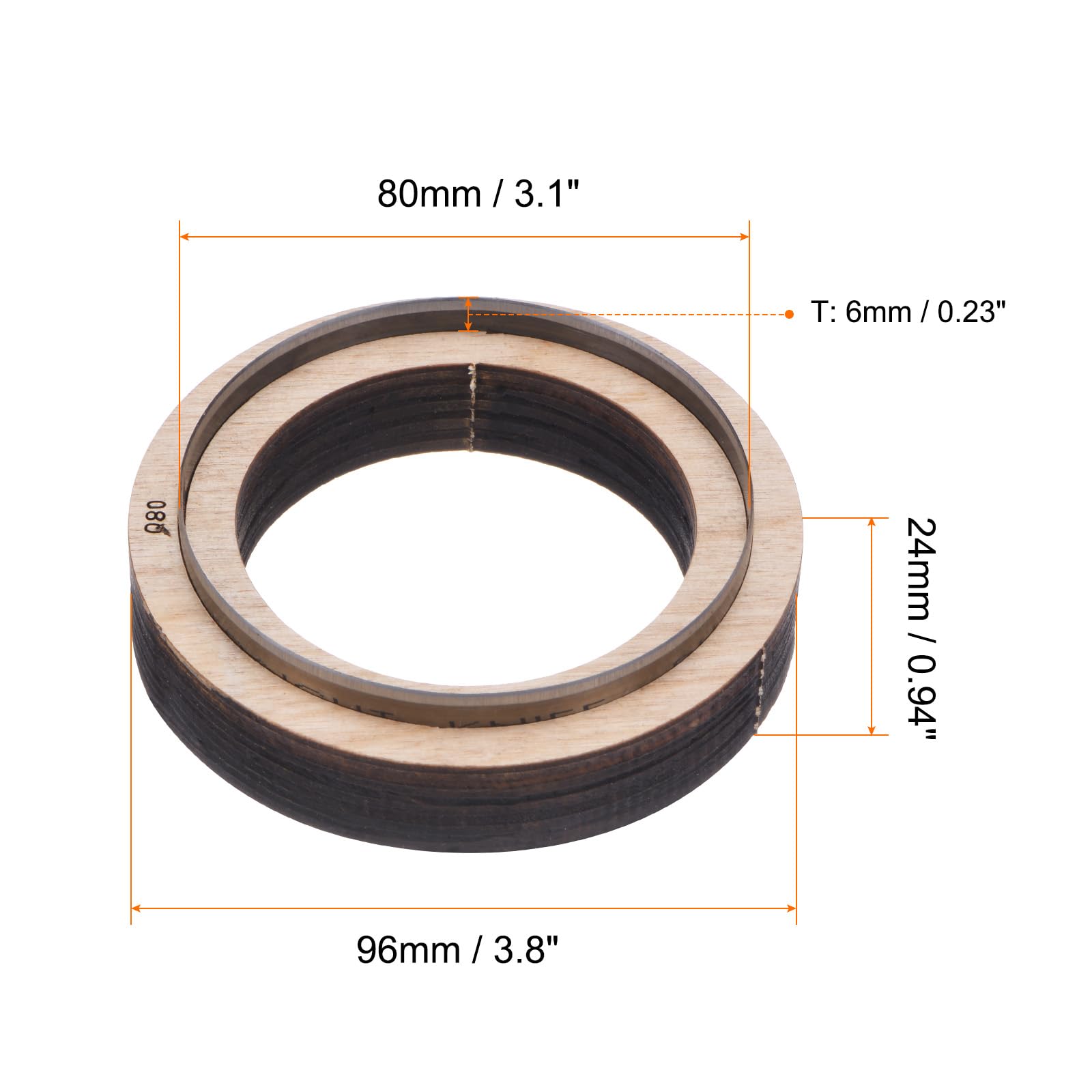 QUARKZMAN Taglio Pelle Fustellatrice 3.1" Dia Fustella Metallo Pelle Taglio Circolare Acciaio Inossidabile Stampi Legno Utensile Punzonatura per Creazioni Artigianali Pelle