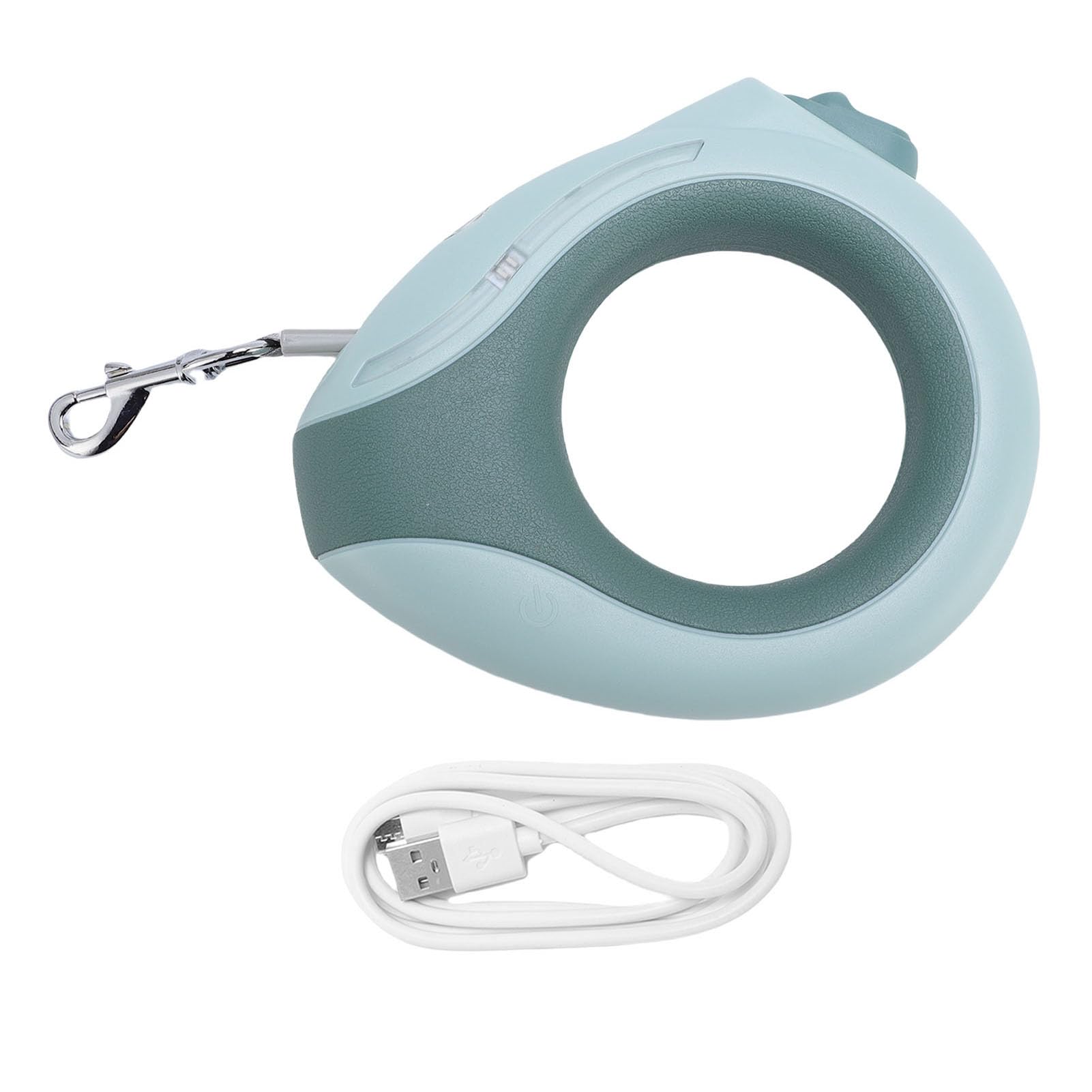 Laisse Rétractable pour Chien, Lumière LED Colorée, Réglage Automatique élégant pour Petits et Moyens Chiens, Conception Robuste (Verte)