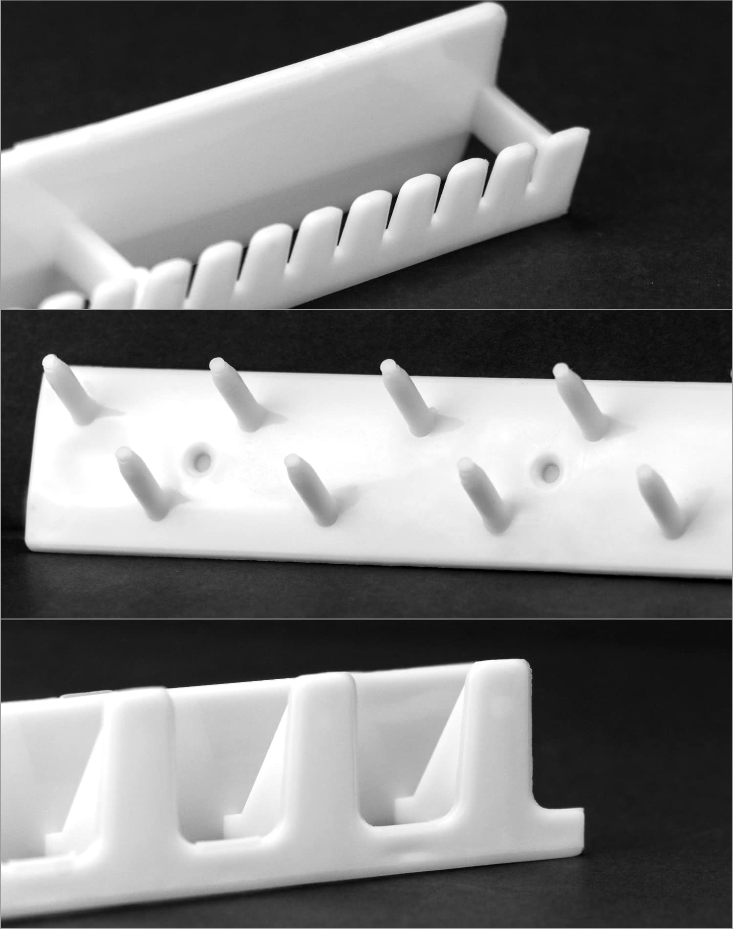 QWORK® 9Pz porta Gioielli da Appendere, Ganci Adesivi da Parete per Orecchini, Collane, Anelli, Braccialetti