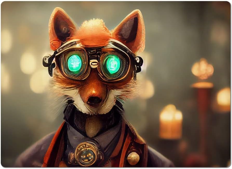 Fox Print Car Magnet 2 PCS - Vintage Fox Car Magnet - Cool Sticker