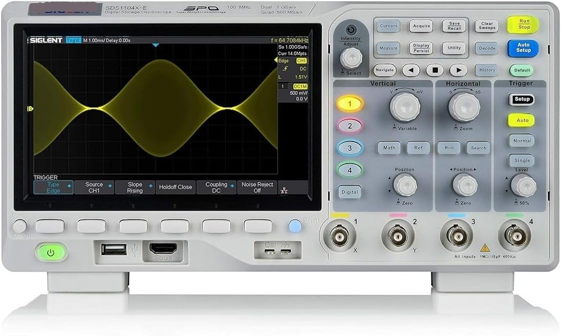 ワンクリックで全ての測定値を表示マルチ言語をサポートオシロスコープ