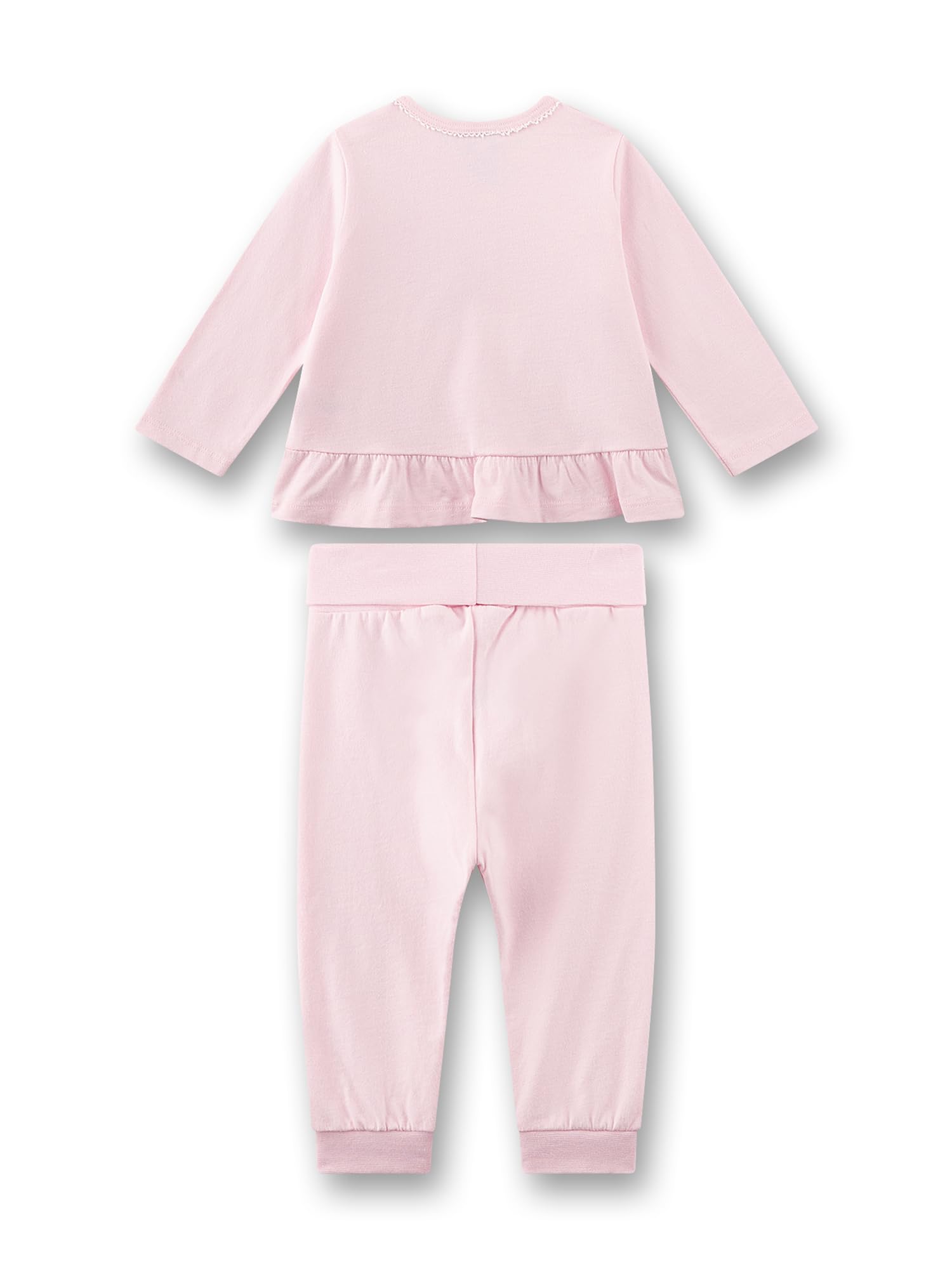 Sanetta Pigiama da Bambina Rosa Bambi | Cotone Biologico, Certificato GOTS, Piacevole al Tatto | Babypyjama - Morbido e Confortevole per Notti tranquille