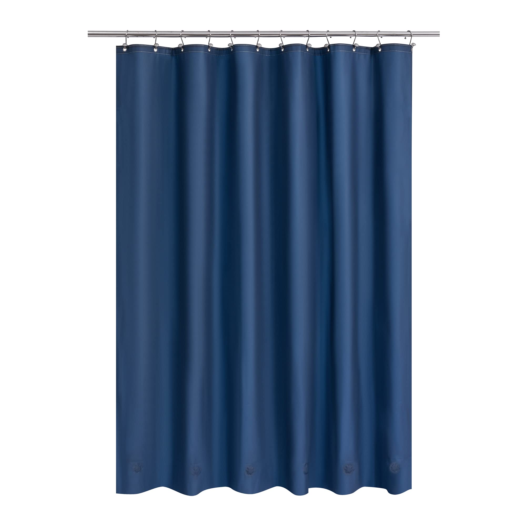 Barossa Design Shower Curtain Liner with 6 Magnets, Waterproof PEVA Shower Liner for Standard Size Bathtub, PVC Free, Metal Grommets, Navy Blue, 72" x 72" โ image 1