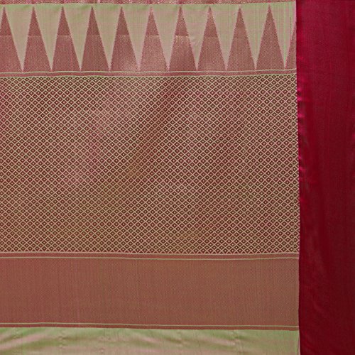 Image of Varkala Silk Sarees Women's Banarasi Kanchipuram Silk Saree With Blouse Piece