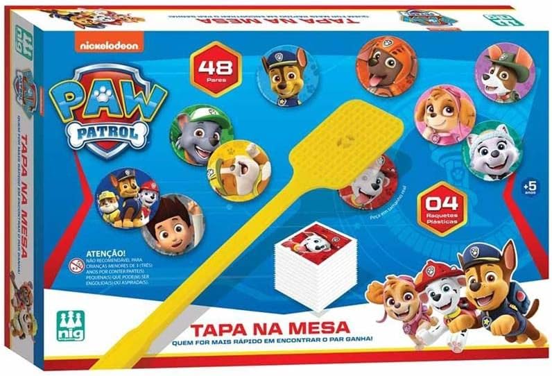 Jogo Tapa na Mesa Patrulha Canina, Nig Brinquedos