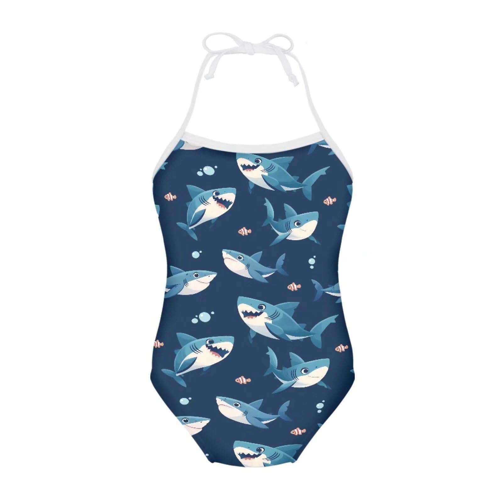 Girls One Piece Swimsuit Beach Bathing Suit Toddler Floral Halter Straps Swimwear for 1-10 Years