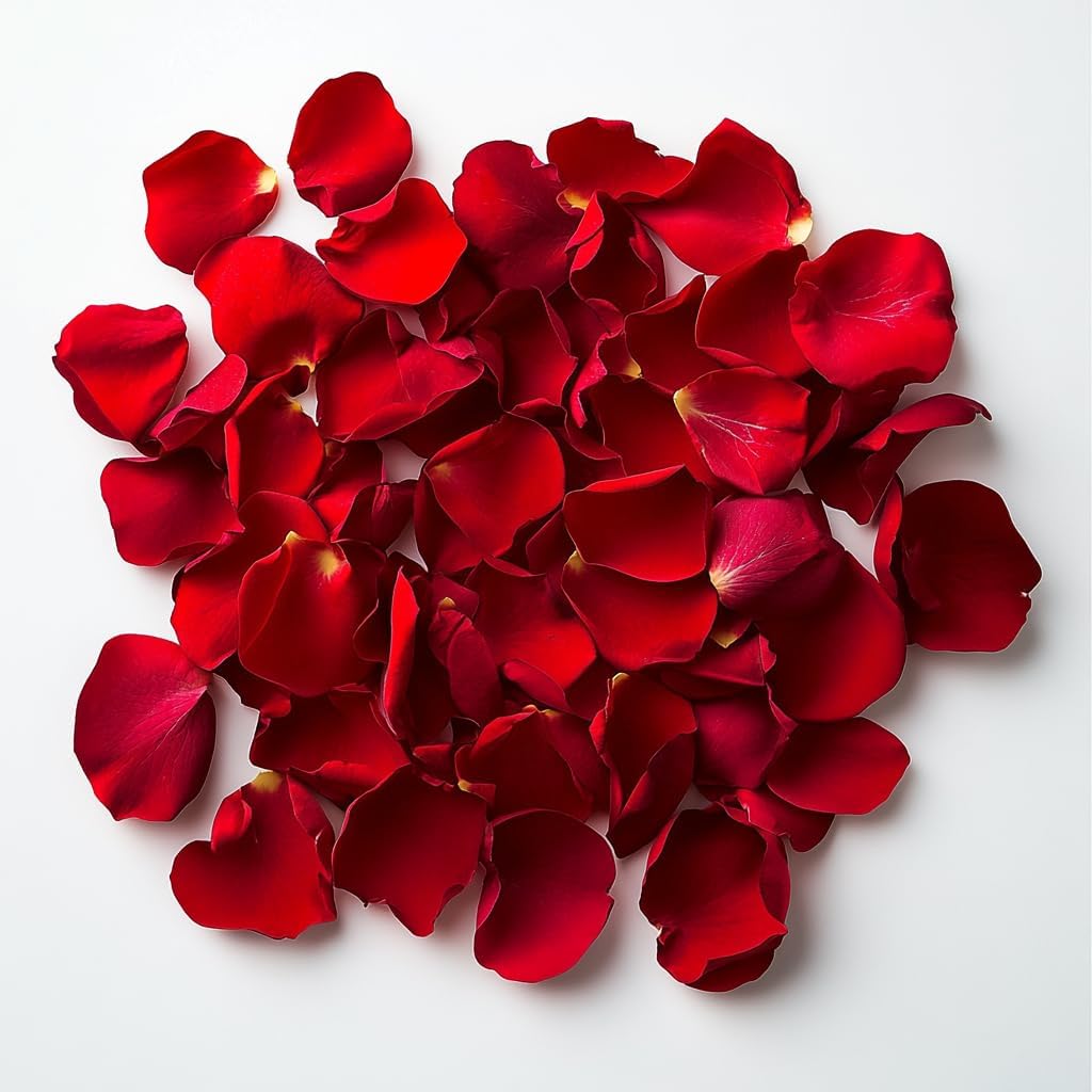 GlobalRose 5000 Fresh White Rose Petals - Real Petals for Delivery - Perfect for Anniversary