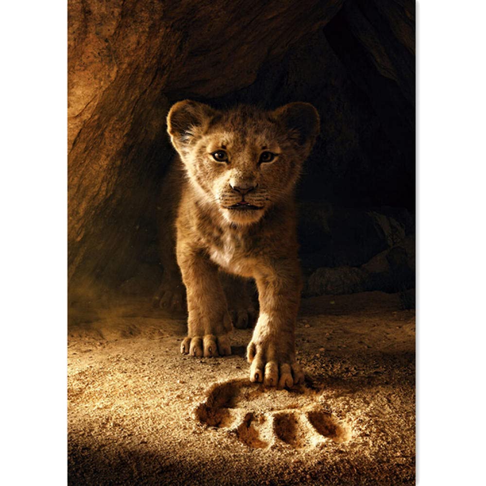 Obra de Arte de Juego de Rompecabezas para Adultos Puzzle de 1500 Piezas para Adultos Pequeño Leon Juego de Rompecabezas para Familiar