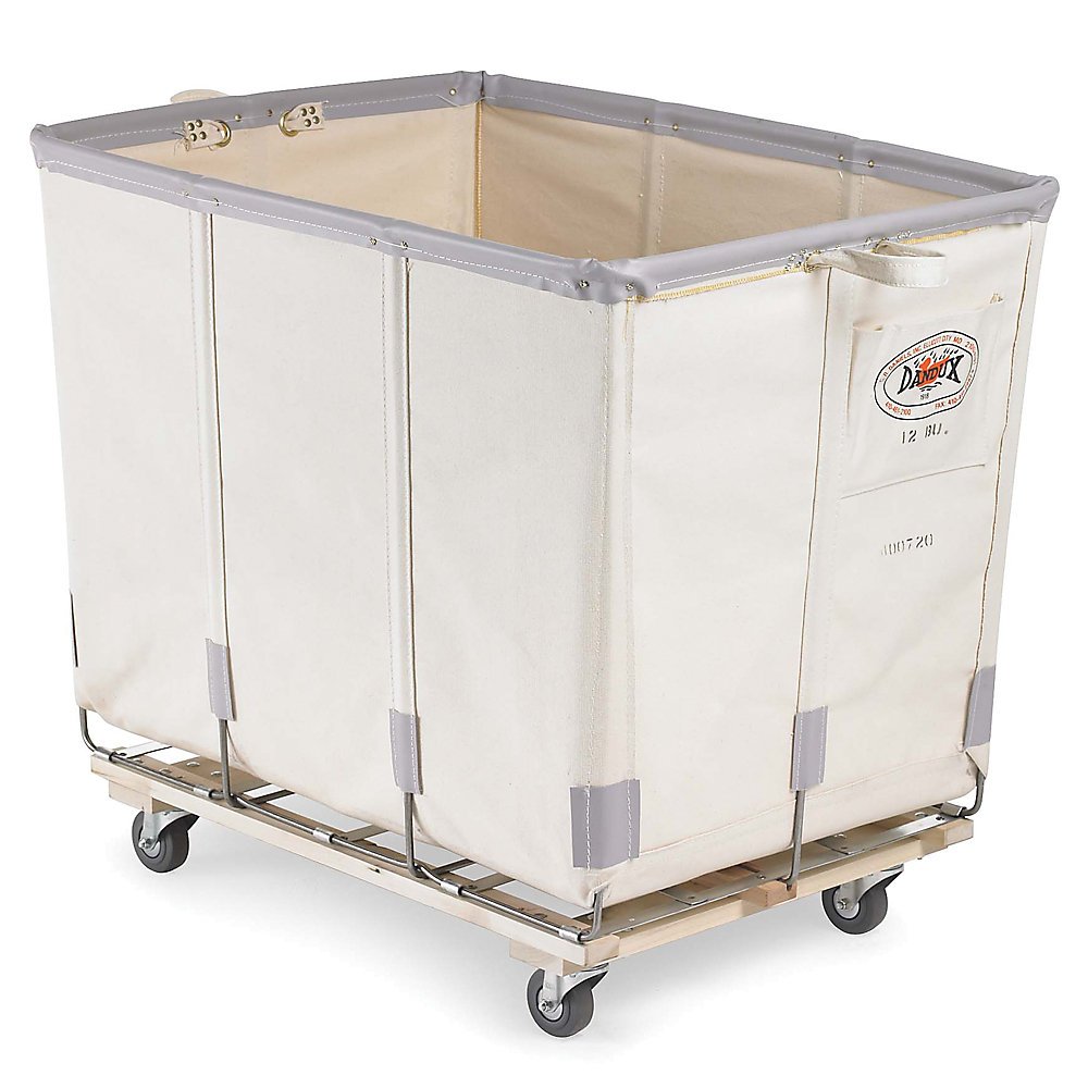 Canvas Basket Bulk Truck 40072006-3S 6 Bushel - White