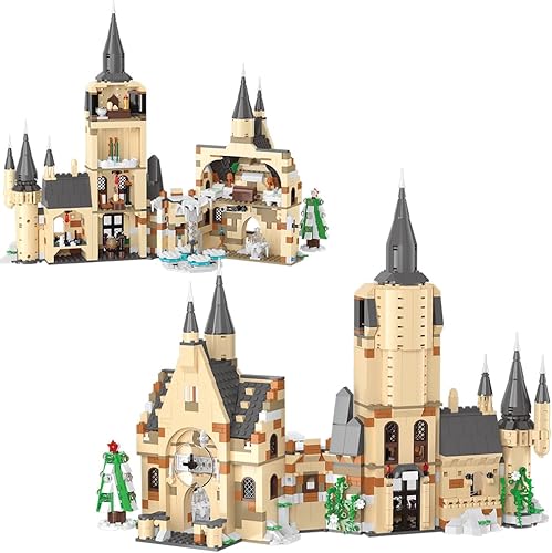 Miniatura 8 de City Clock Tower Building Toy Set for Movie Fans Boys Kids Aged 8-14, Middle Ages Castle Model for Adult, 1231 Pieces Mini Bricks