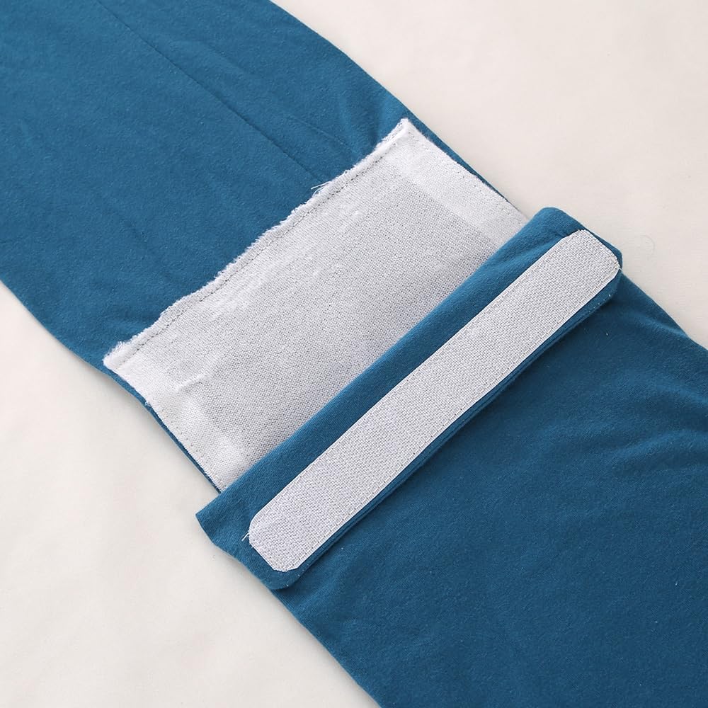 ele ELEOPTION H Shaped Pregnancy Pillow for Sleeping Pregnant Women Soft Pregnancy Body Pillow, Support for Back, HIPS, Legs Maternity Pillows 22x45 inch Dack Blue