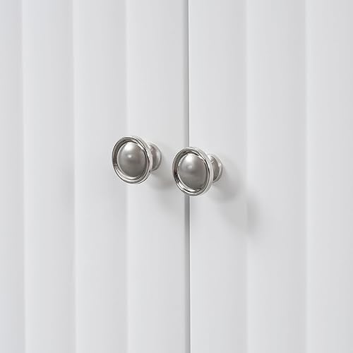 Miniatura 217 de Aparador moderno y elegante con patas y asas de metal dorado y estante ajustable, mesa consola clásica de 60 pulgadas, mesa de sofá, mesa de entrada