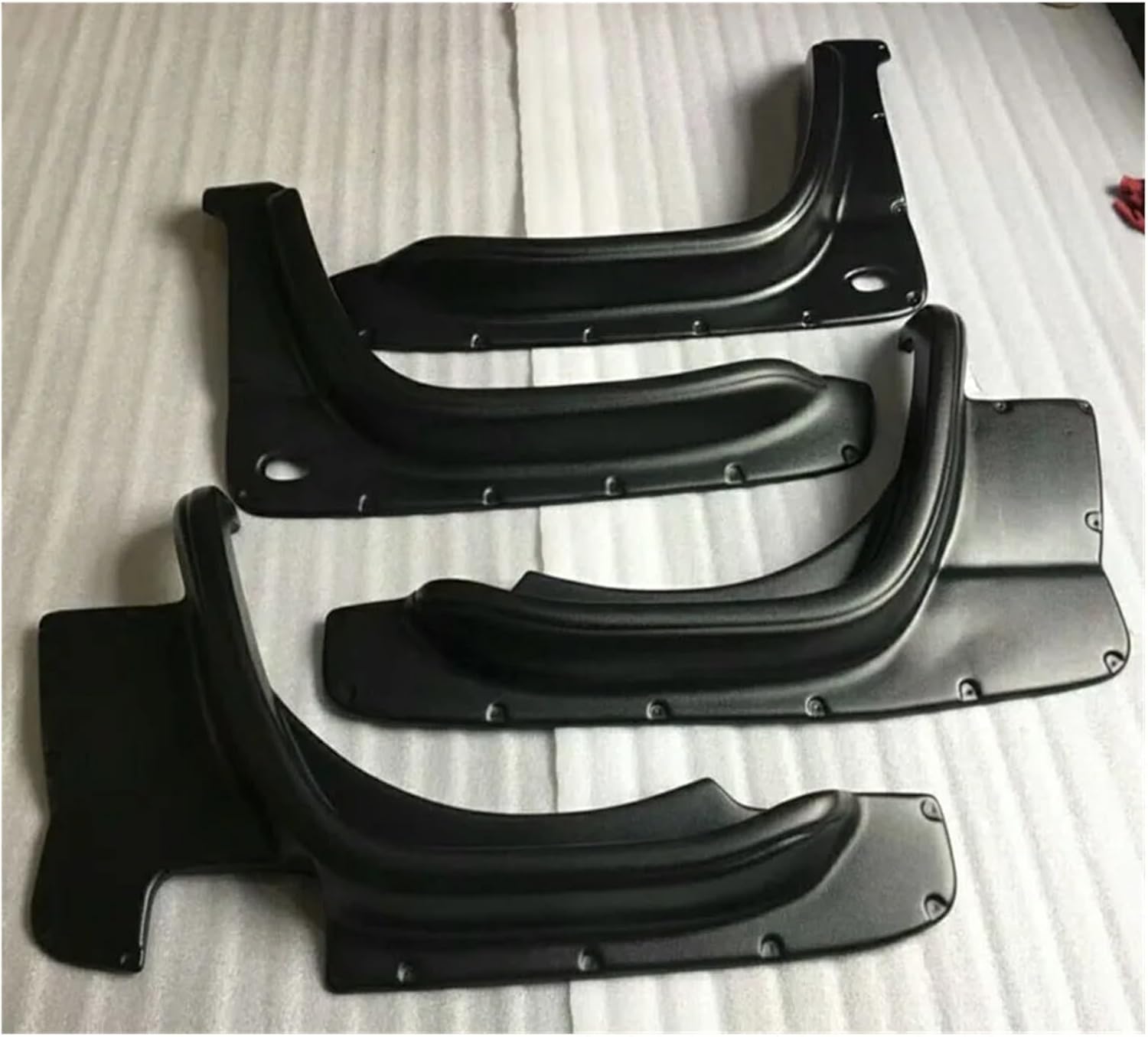 4Pcs Car Styling Matte Black Wheel Eyebrow Round Arc Fender Mud Flaps Mudguards Splash Guards Compatible with Suzuki Jimny 2007-2017