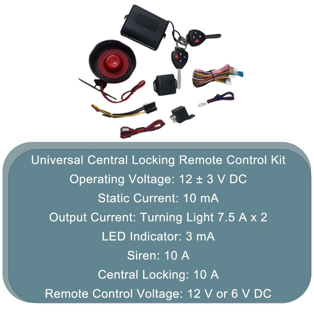 Sistema de alarma universal para coche Riloer, sistema de protección de seguridad compatible con sedanes, SUV y camiones