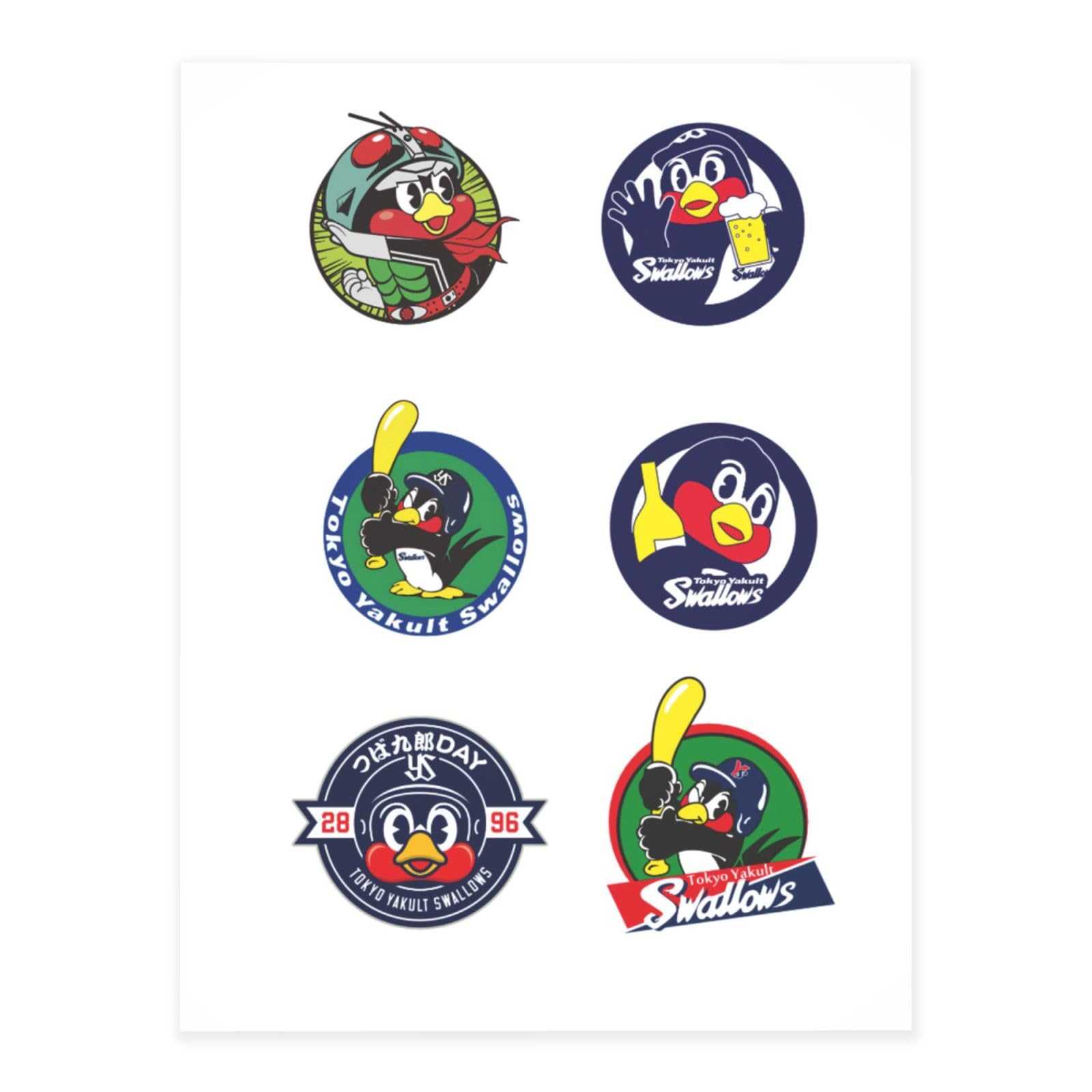 ゆうきくれーぷ様4567ゴールドラベル ステッカー 9種セット Amazon.co.jp: 東京ヤクルトスワローズ つば九郎 ステッカー