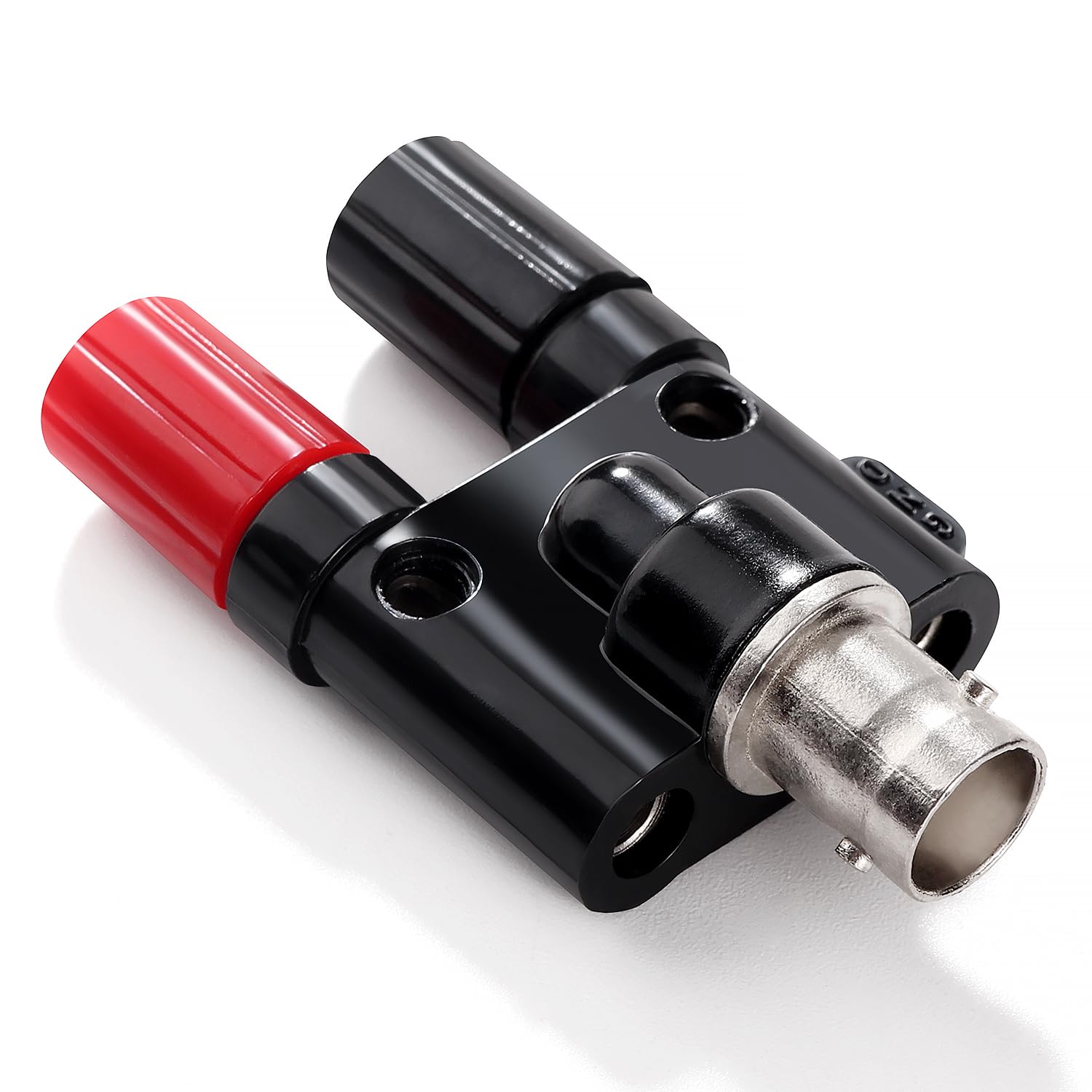 BNC Żeński na 2 x 4mm Podwójny Wtyk Bananowy Adapter Koncentryczny do Kabla Oscyloskopowego, Rozdzielacz Koncentryczny RF, BNC Żeński na Podwójny Wtyk Bananowy