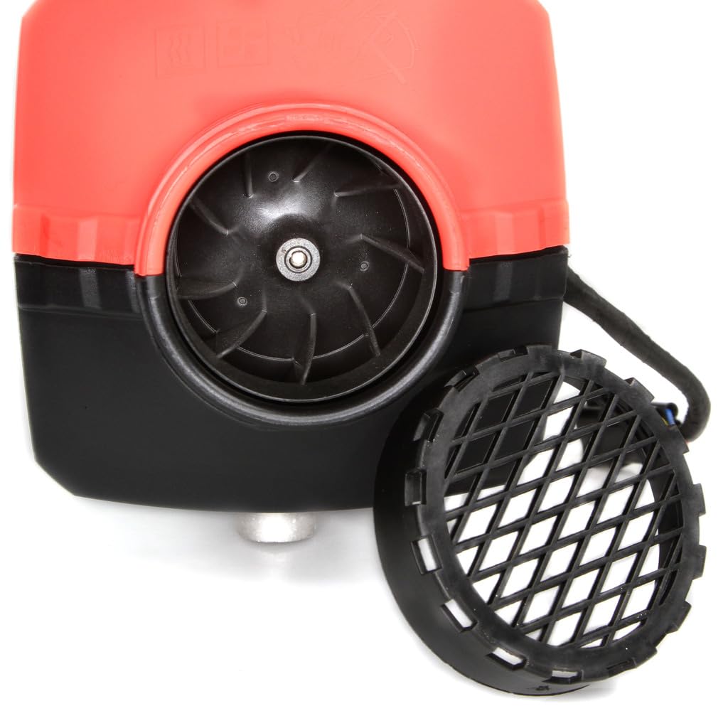 IMJ-Global Riscaldatore d’Aria Stufa Portatile | a Diesel Gasolio | 12V/230V | Potenza 8 kW | 15x39x18 cm | con Telecomando | per Roulotte Auto Garage Magazzini Abitazioni