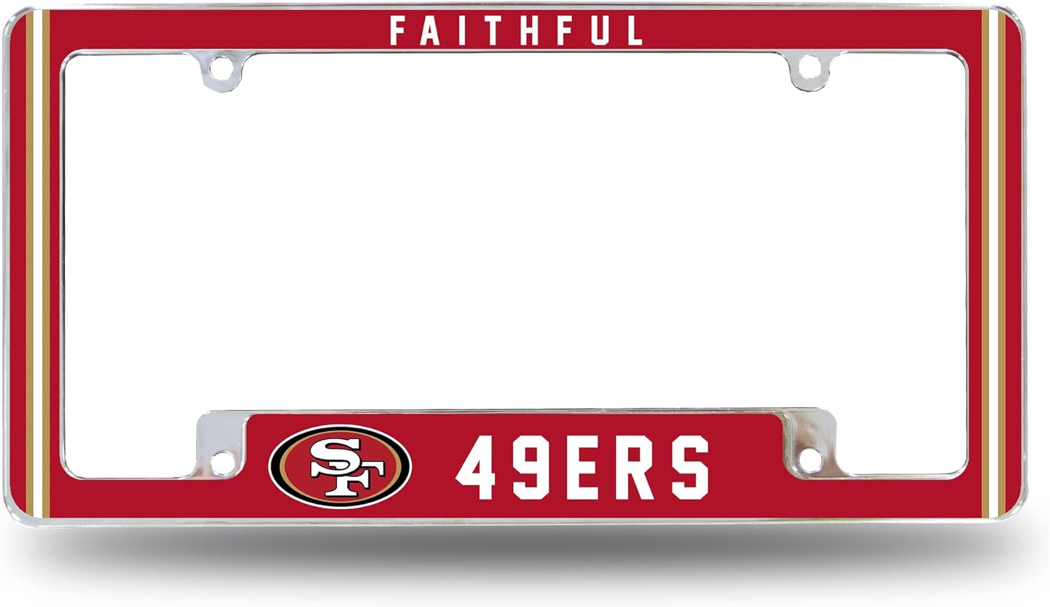 NFL Las Vegas Raiders “Raider Nation” Premium Full Color Long Lasting Zinc Alloy Chrome Plated Team License Plate Frame - 4 Screw Tag Holder with Highlighted Team Pride Cheer : Sports & Outdoors