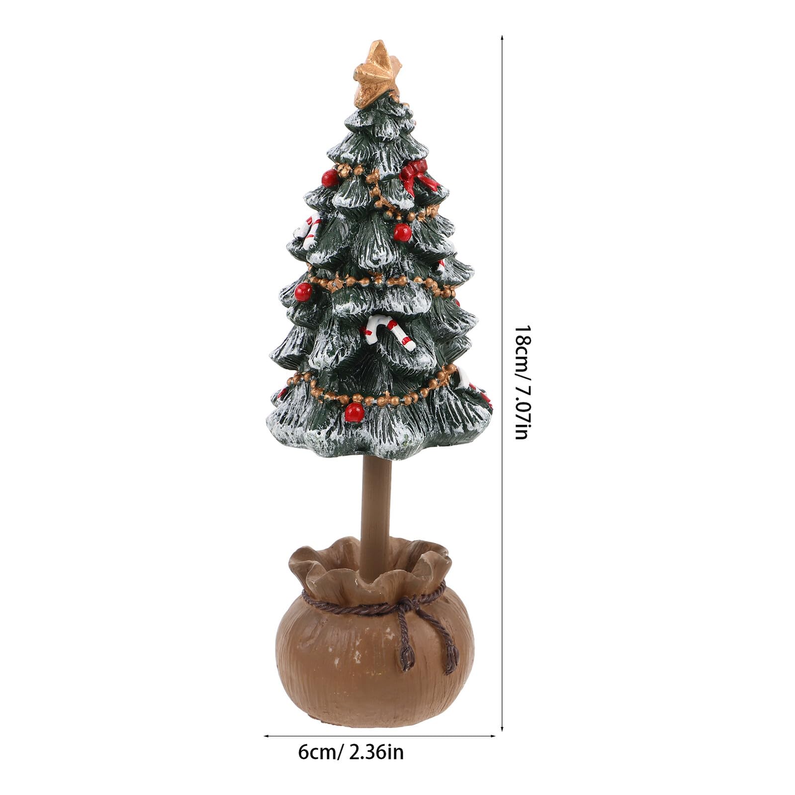 Mipcase 2 Pezzi Mini Alberi di Natale da Tavolo in Resina Verde Decorazioni da Tavola per Feste Natalizie Centrotavola Compatto per Scrivanie e Stufa Decorazioni Natalizie Versatili