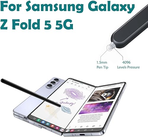 Miniatura 2 de Galaxy Z Fold 5 S Pen Fold Edition para Samsung Galaxy Z Fold5 5G Slim S Pen Galaxy S Pen 5 Fold Edition Stylus EJ-PF946BBEGWW, con puntas de