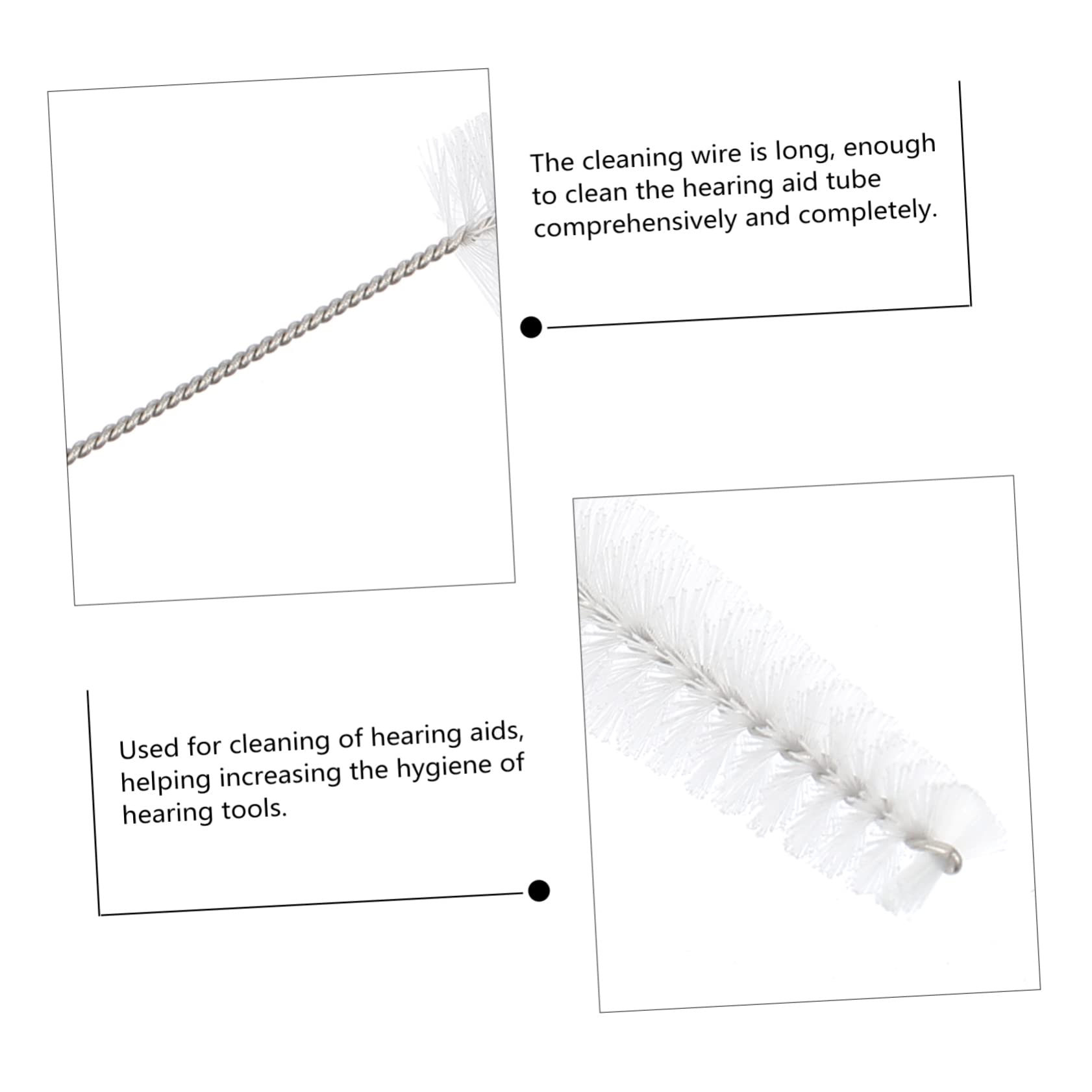 KOMBIUDA Cleaning Tools 5pcs Cleaning Brush Hearing Amplifier Cleaning Kit Cleaning Wire for Easy Use