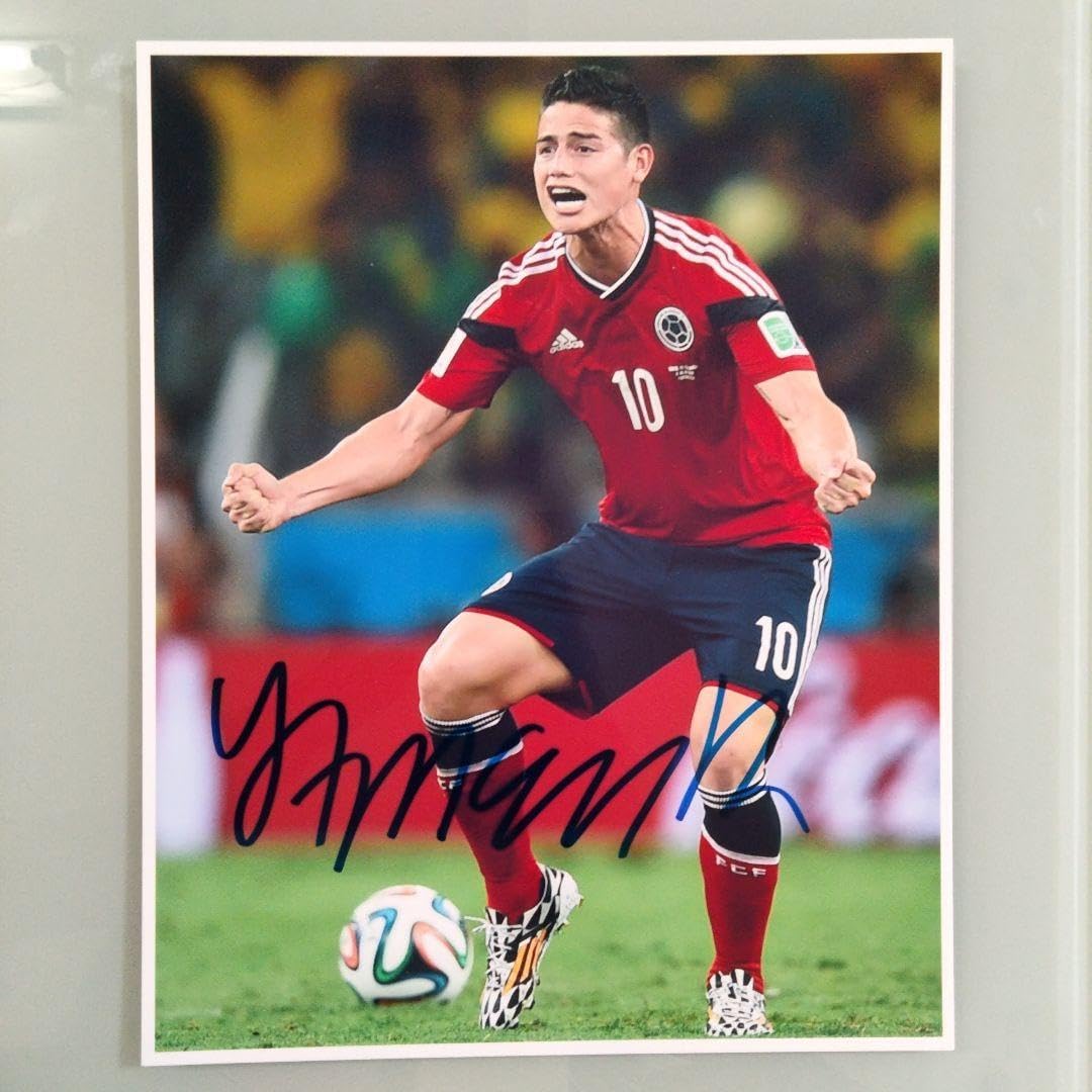 中…ロドリゲス直筆サイン入り写真…サッカー コロンビア代表 セール中