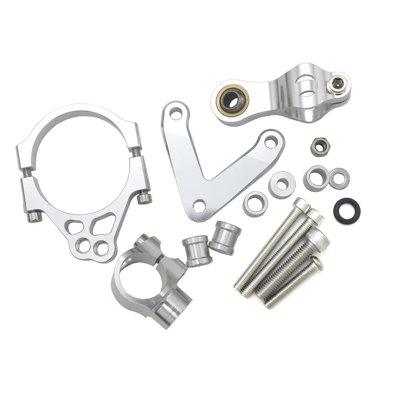 Regolabile Stabilizzatore Ammortizzatore Sterzo Moto per Ducati 848 2008 2009 2010 Ammortizzatore Sterzo Stabilizzare Supporto di Montaggio(Set3)