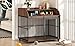 GOWE GO 44'' Heavy Duty Large Dog Crate Furniture for Large Medium Dog with Lockable Wheels, Wooden Dog Crate Dog Kennel, End Table Crate with Double Layer Storage, Brown