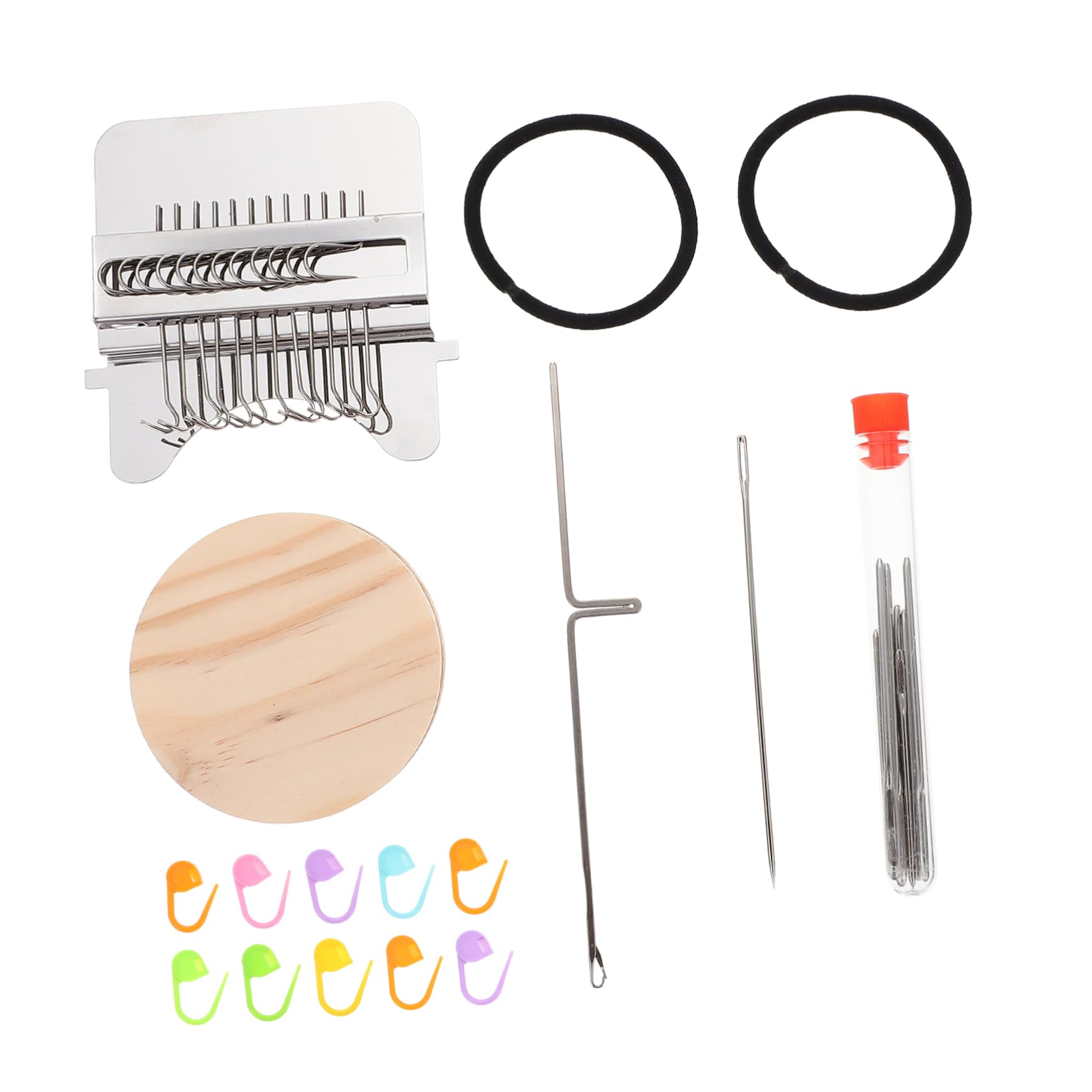 HOODANCOS Wooden Loom for Clothes Knitting Kit Includes Tapestry Knitting Tool Smooth Tools Comfortable Operation