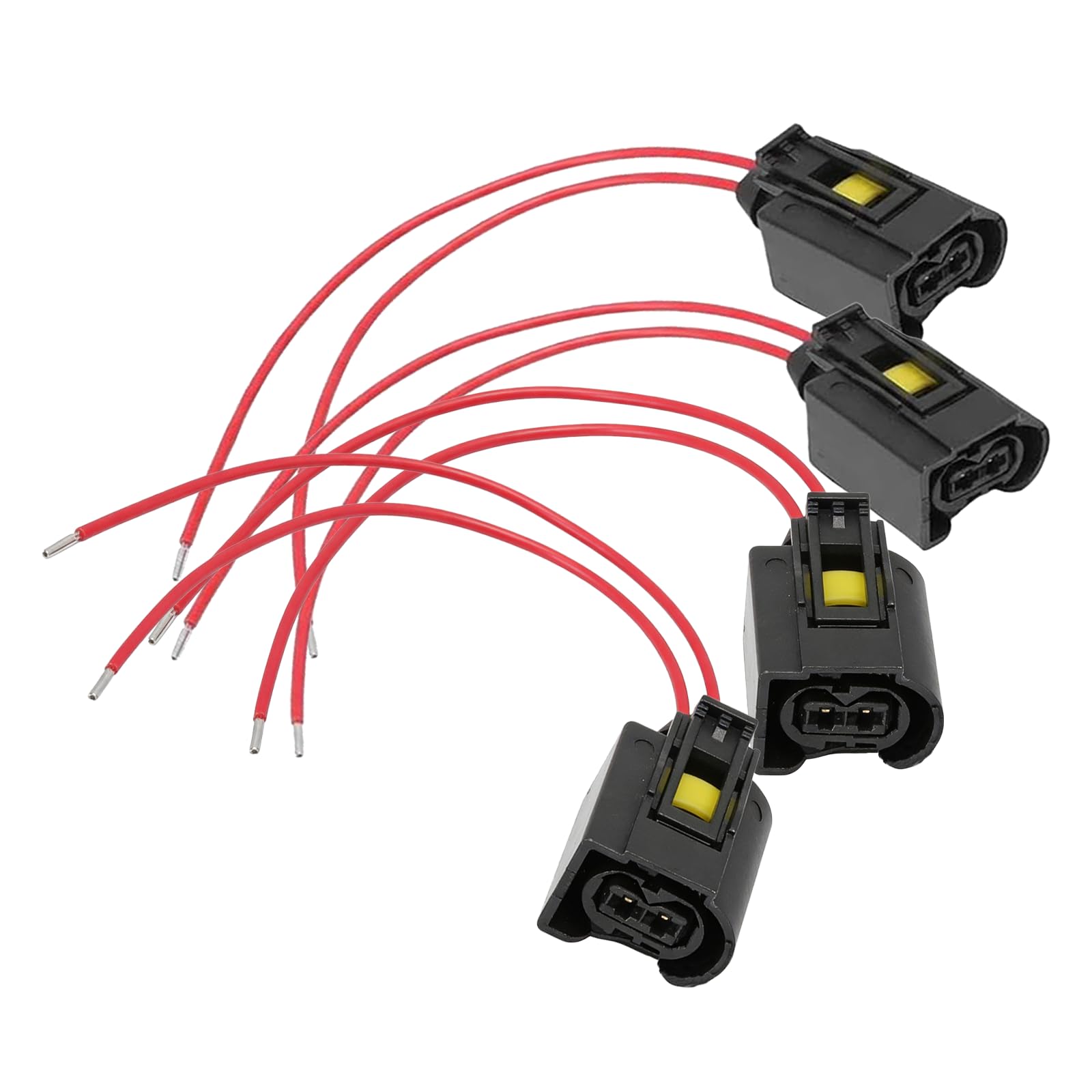Lot de 4 connecteurs d'injecteur diesel à 2 broches pour Bosch A1685452928 1685452928 50290937 L-BW50290937​ 1967412-2 Connecteur d'injecteur diesel