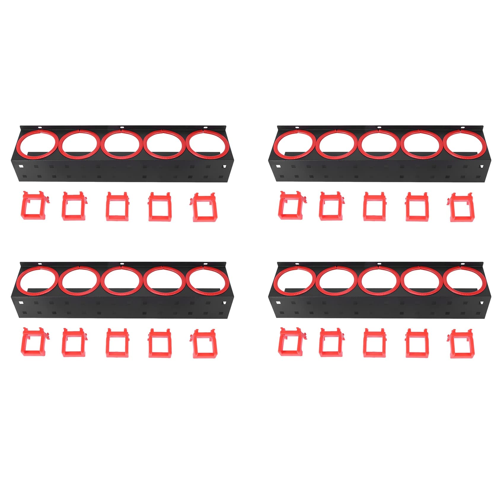 Frobea 4X Spray Bottle Storage Rack Abrasive Material Hanging Rail Car Beauty Shop Accessory Display Auto Cleaning