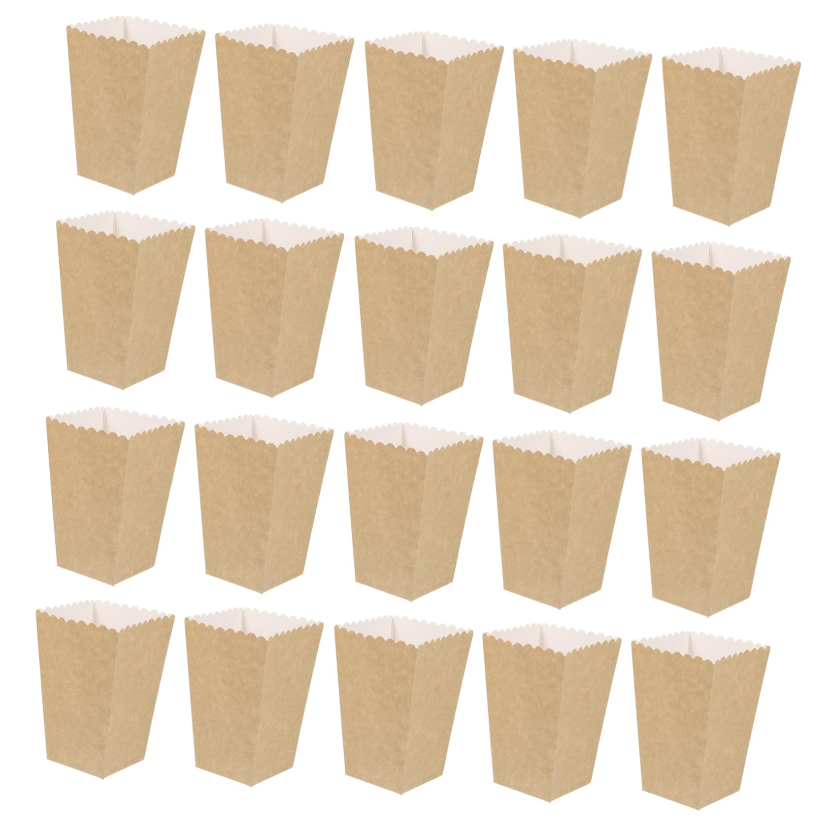 Garneck 50Pcs Cardboard Popcorn Boxes for Party Supplies for Candy Cookies and Sweets Movie Theater Style Design for Birthdays and Celebrations